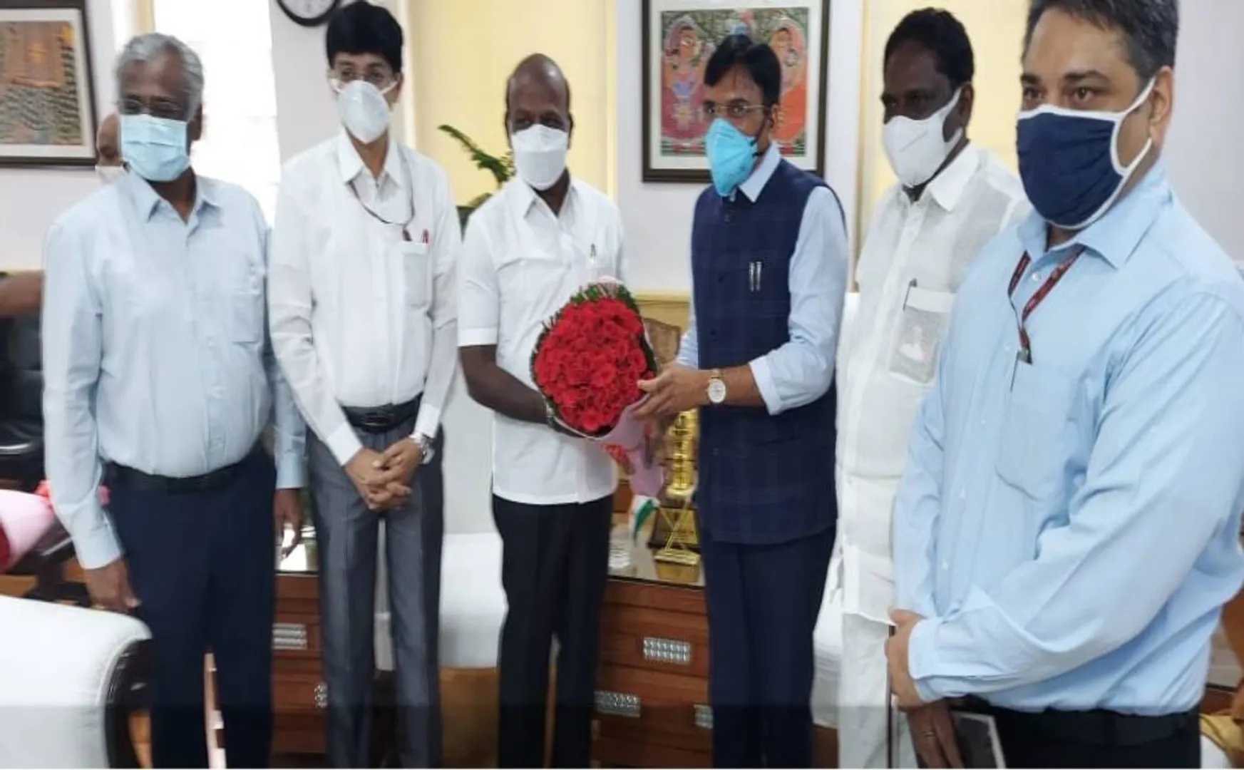 TAMILNADU MINISTER MEET UNION HEALTH MINISTER TODAY 